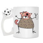 Кружка с футбольным мячиком