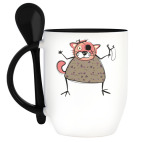 Кружка с ложкой