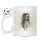 Кружка с футбольным мячиком