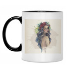 Кружка двухцветная