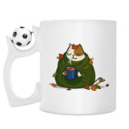 Кружка с футбольным мячиком