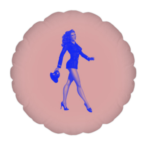 Подушка с принтом Девушка