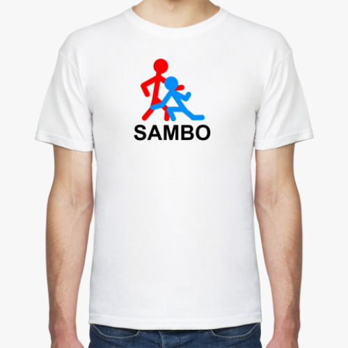 Футболка с принтом САМБО