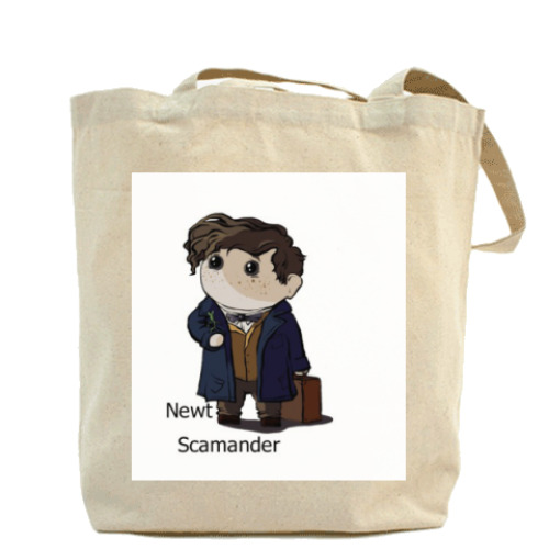 Сумка шоппер с принтом Newt Scamander