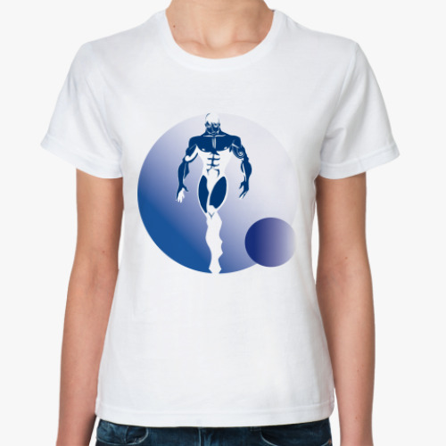 Классическая футболка с принтом космос