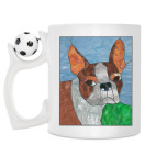 Кружка с футбольным мячиком