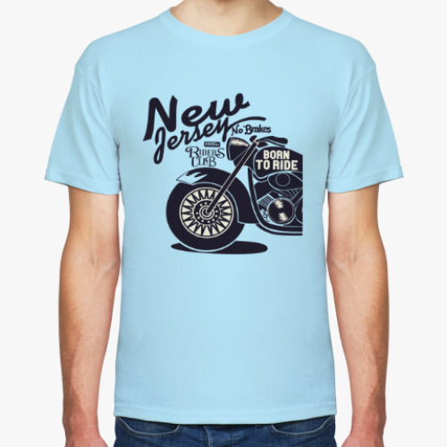 Футболка с принтом Born to Ride