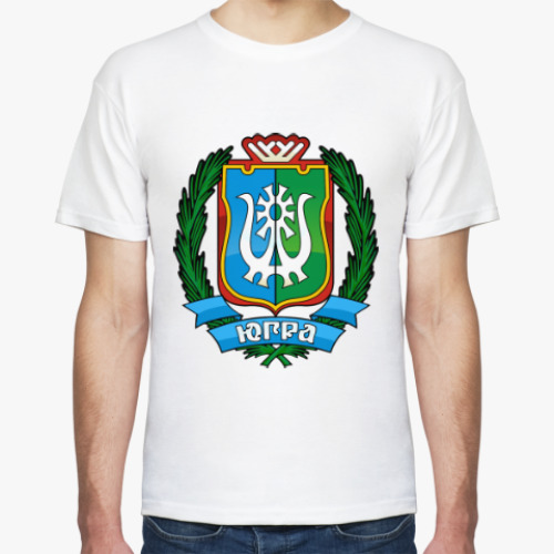 Футболка с принтом Герб ХМАО