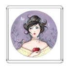 девушка с яблоком