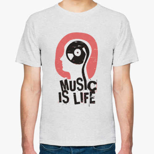Футболка Music is life