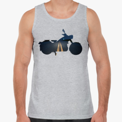 Майка с принтом Мотопейзаж