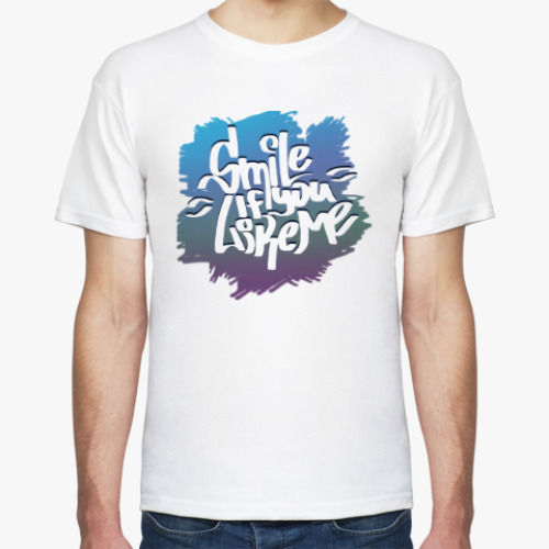 Футболка с принтом SmileIfYouLikeMe