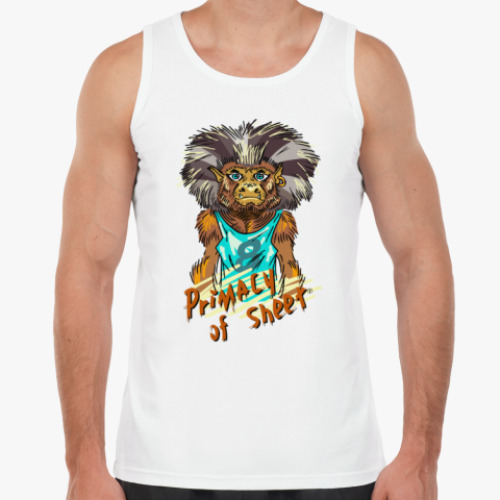 Майка с принтом Примат Листа.