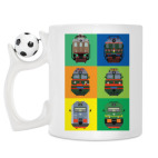 Кружка с футбольным мячиком