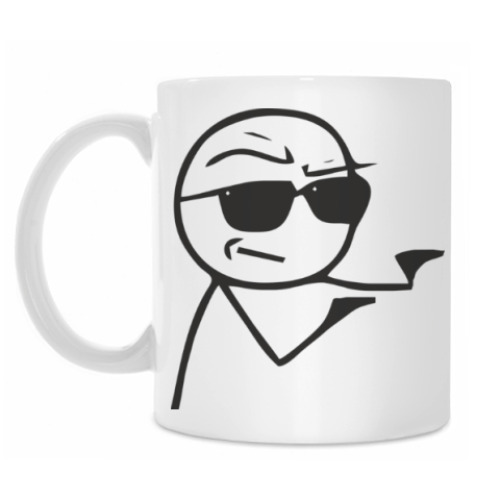 Кружка с принтом Четкий смайлик