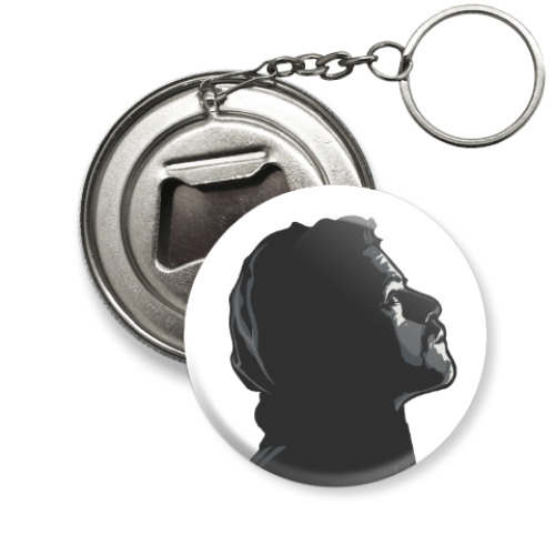 Брелок-открывашка с принтом Mr Robot - fsociety - E Corp