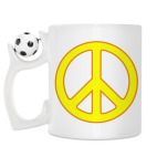 Кружка с футбольным мячиком