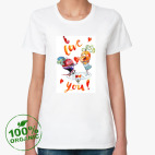 Женская футболка органик