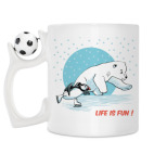 Кружка с футбольным мячиком