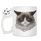 Кружка с футбольным мячиком