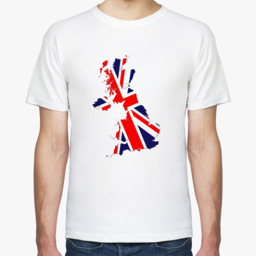 Футболка с принтом  Британский флаг