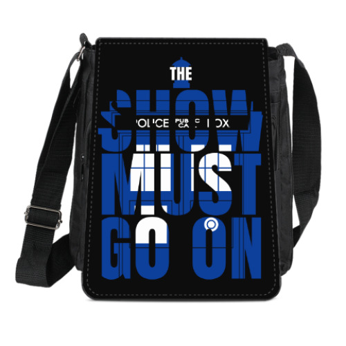 Сумка-планшет с принтом The Show Must Go On