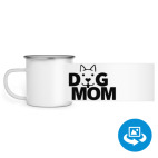 Кружка металлическая белая (круговая запечатка)