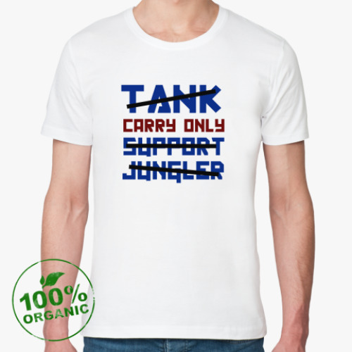 Футболка из органик-хлопка с принтом  Carry only