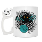 Кружка с футбольным мячиком