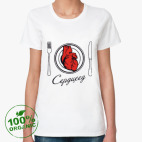 Женская футболка органик