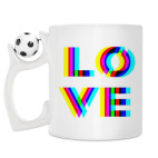 Кружка с футбольным мячиком