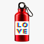 Металлическая бутылка 400 мл UV-DTF