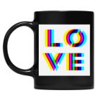 Кружка цветная UV-DTF