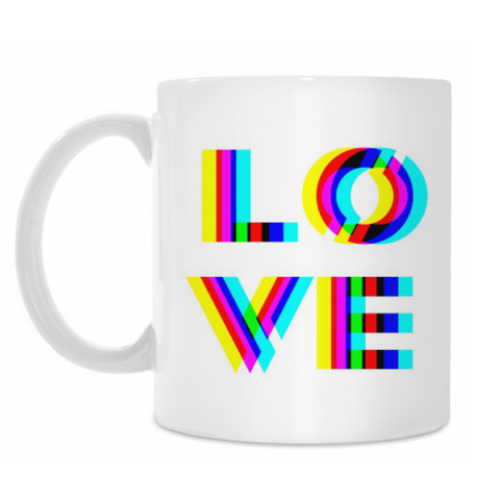 Кружка с принтом Любовь love
