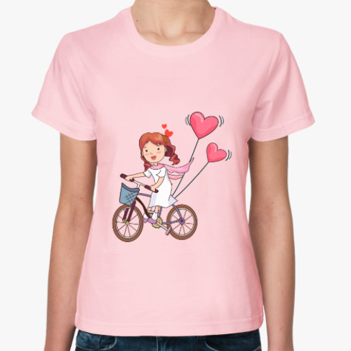 Женская футболка с принтом Влюбленная