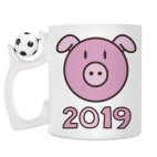 Кружка с футбольным мячиком