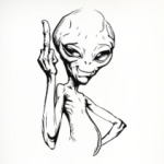 смешной пришелец (funny alien)