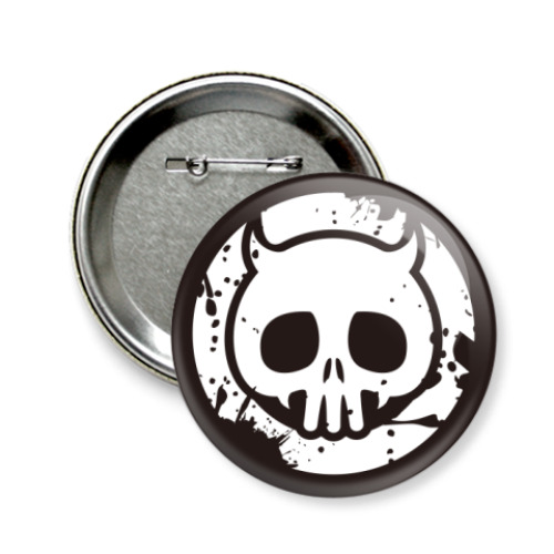 Значок 58мм с принтом DSKL