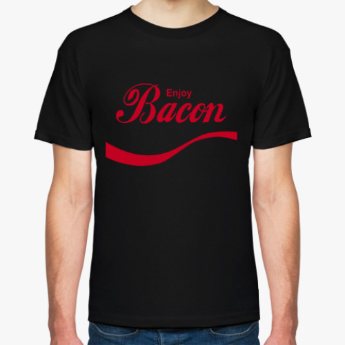 Футболка с принтом Люблю Бекон