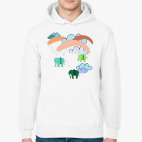 Fly elephants-paragliders