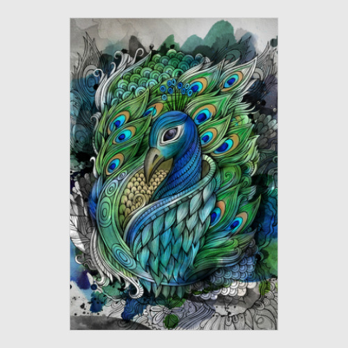 Постер с принтом 'Павлин'