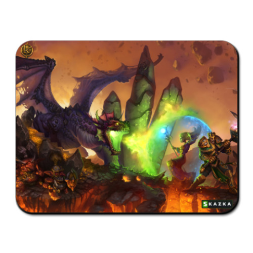 Коврик для мыши с принтом 'Дракон'