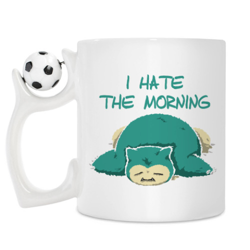 Кружка с принтом Я ненавижу утро