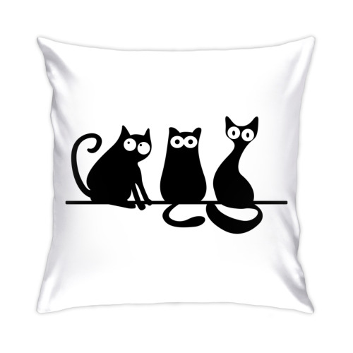 Подушка с принтом Коты/кошки (cats)