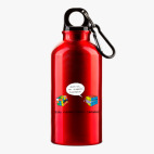 Металлическая бутылка 400 мл UV-DTF