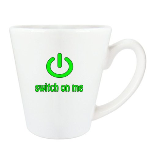 Чашка Латте с принтом Switch on me