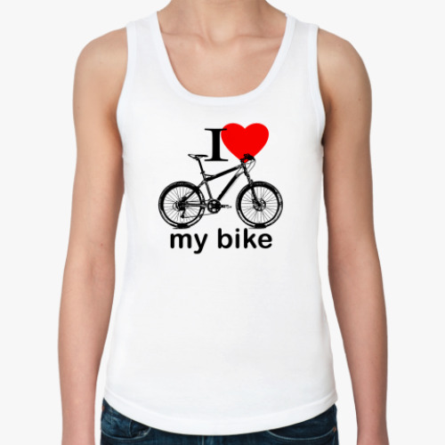 Женская майка I love my bike