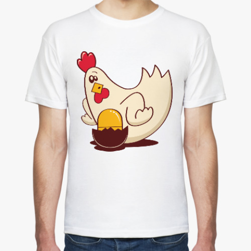 Футболка с принтом Купица и яйцо