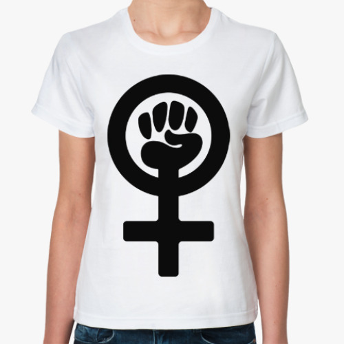 Классическая футболка с принтом Символ Ф