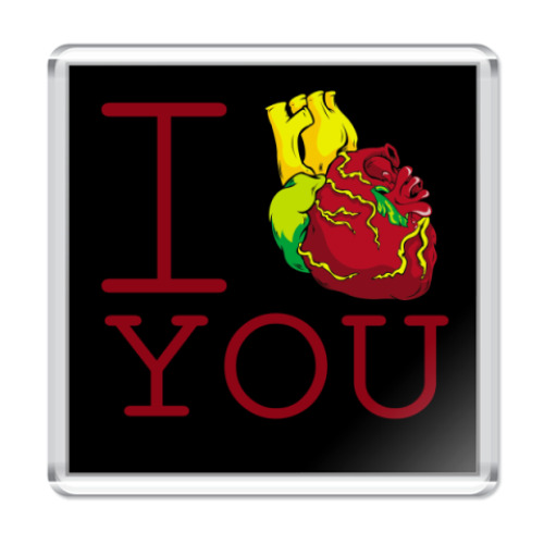 Магнит I Love You